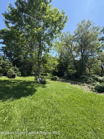 a view of backyard with green space