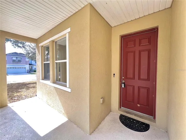 a view of front door