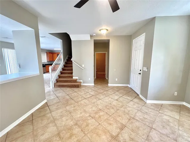 a view of a bathroom from a hallway