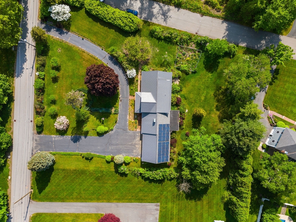 30 Bailey Road Andover, MA 01810 - Photo 35 of 37 an aerial view of a house with a yard swimming pool and outdoor seating