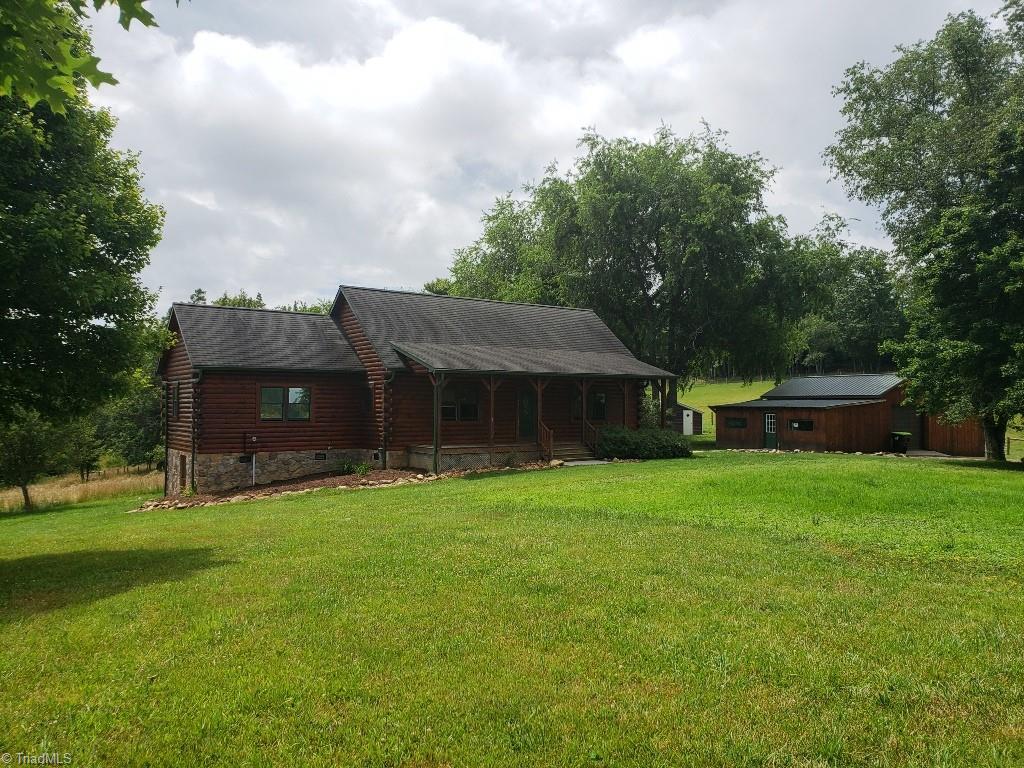 512 Vass Mill Road Laurel Fork, VA 24352 - Photo 42 of 49 View of Log home and workshop/garage.