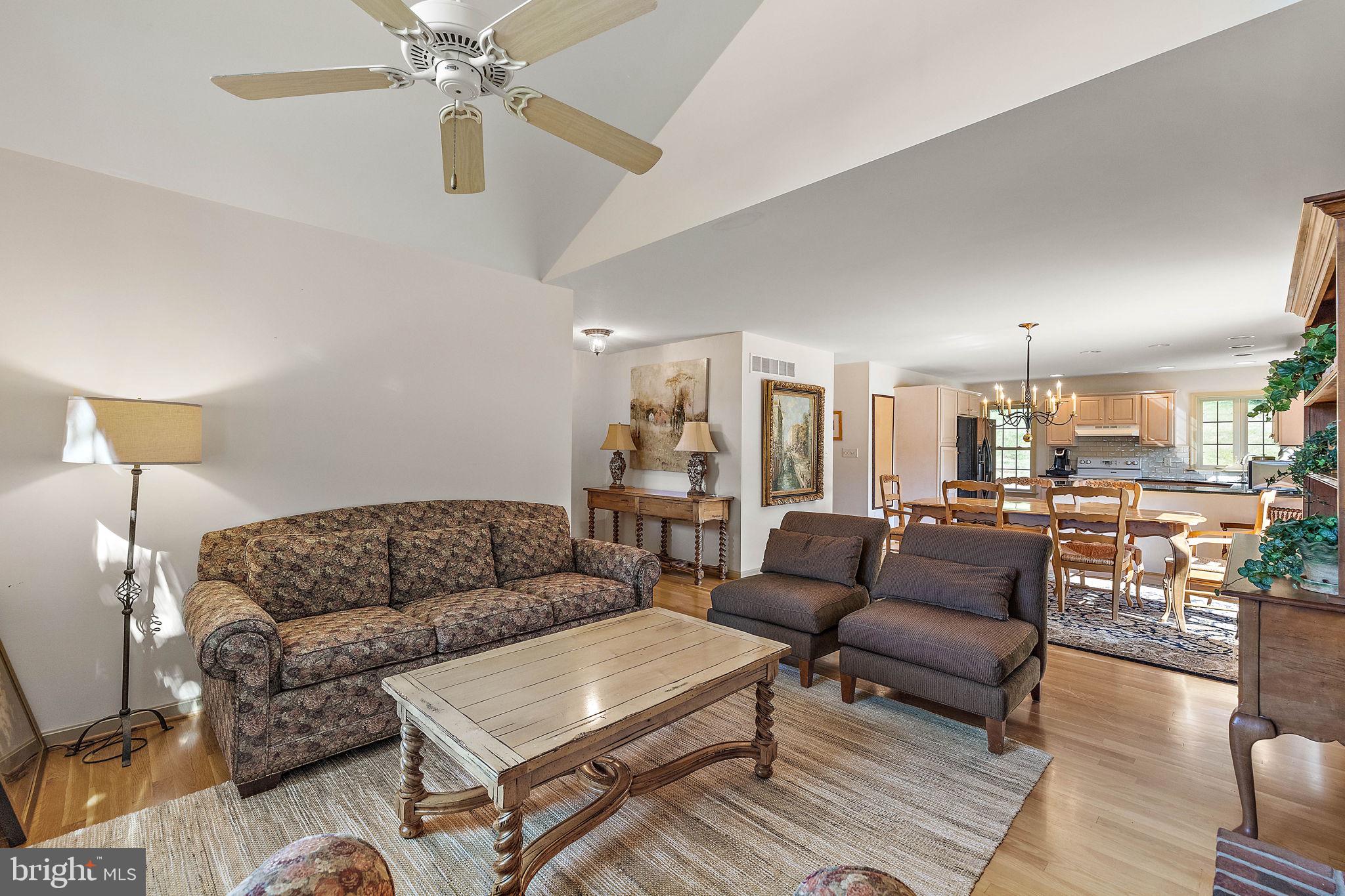 4635 Newark Road Cochranville, PA 19330 - Photo 60 of 113 a living room with furniture and a chandelier