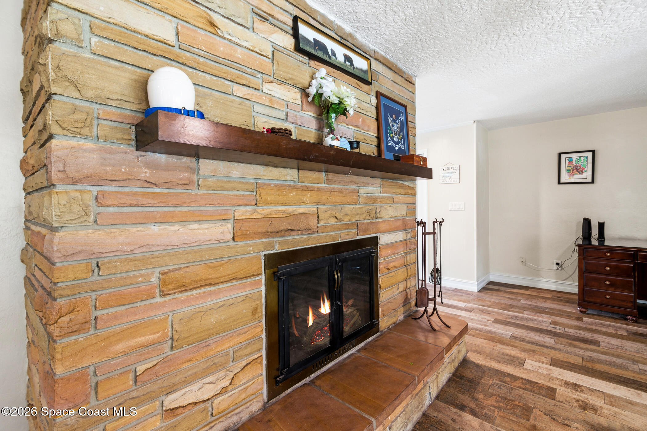 2885 Turtle Mound Road Melbourne, FL 32934 - Photo 13 of 77 Fireplace