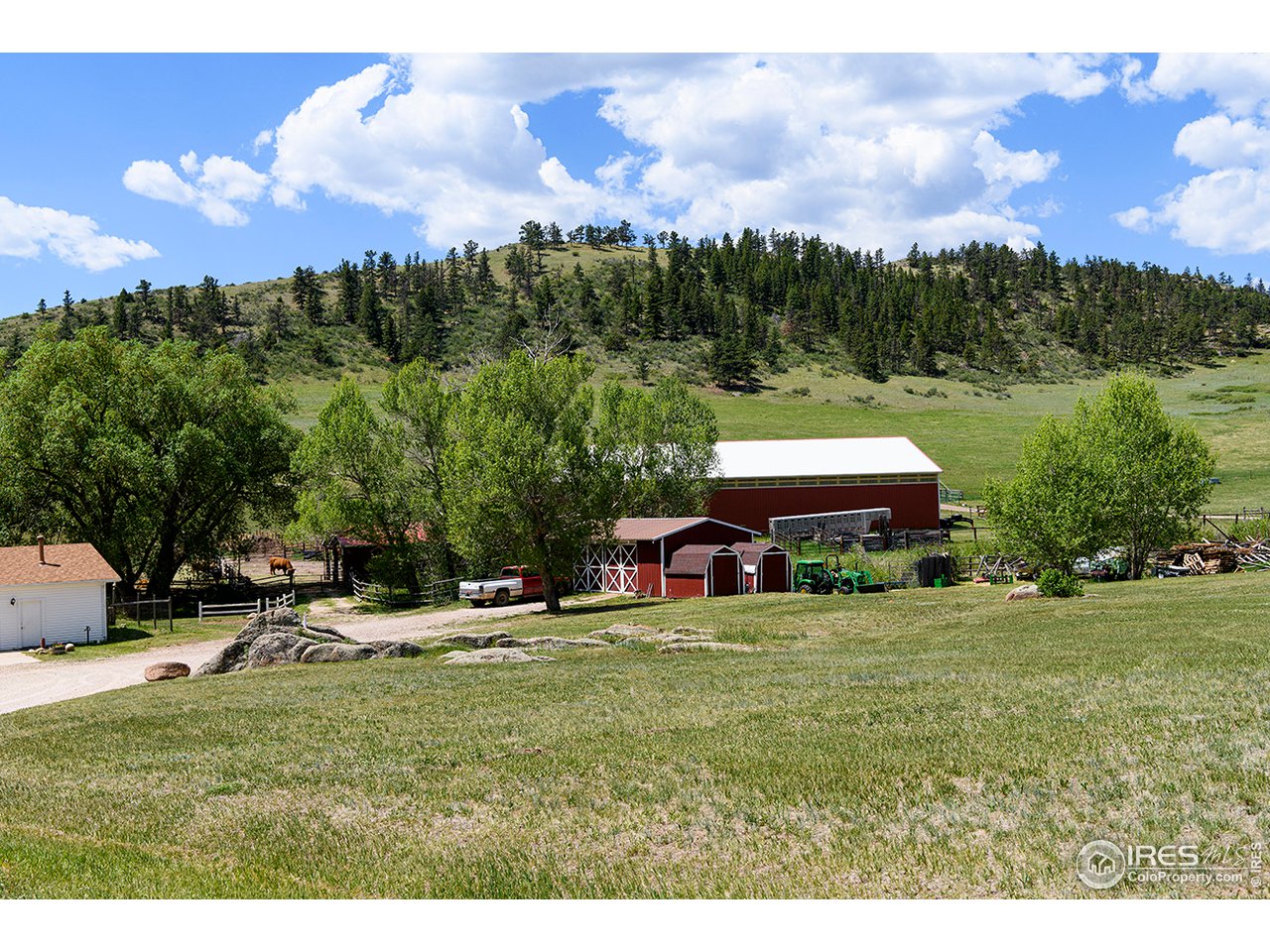 222 Boxer Ranch Road Livermore, CO 80536 - Photo 28 of 28 a view of a garden with a house