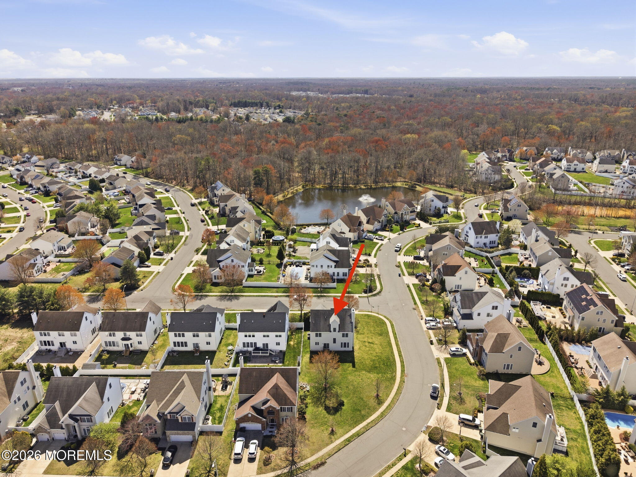 20 Royal Lane Howell, NJ 07731 - Photo 5 of 53 an aerial view of residential building and parking space