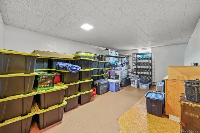 a view of storage and utility room