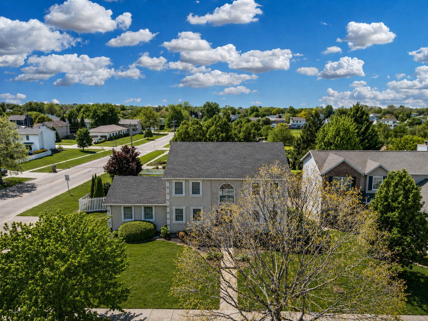 2 Bandecon Way Bloomington, IL 61704 - Photo 45 of 45 an aerial view of residential houses with outdoor space and street view