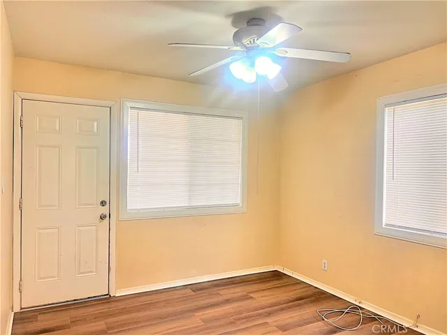 a view of a patio with a ocean view