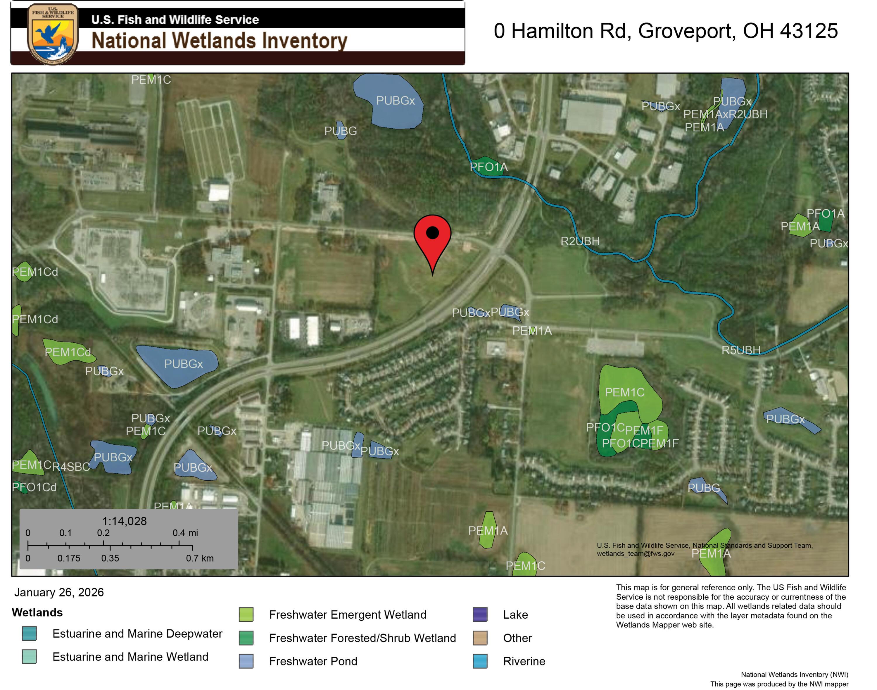 0 South Hamilton Road Groveport, OH 43125 - Photo 5 of 8 Wetlands Map