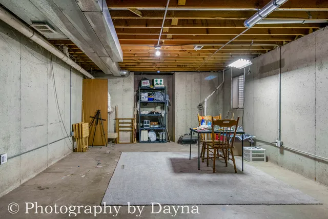 a view of a room with furniture