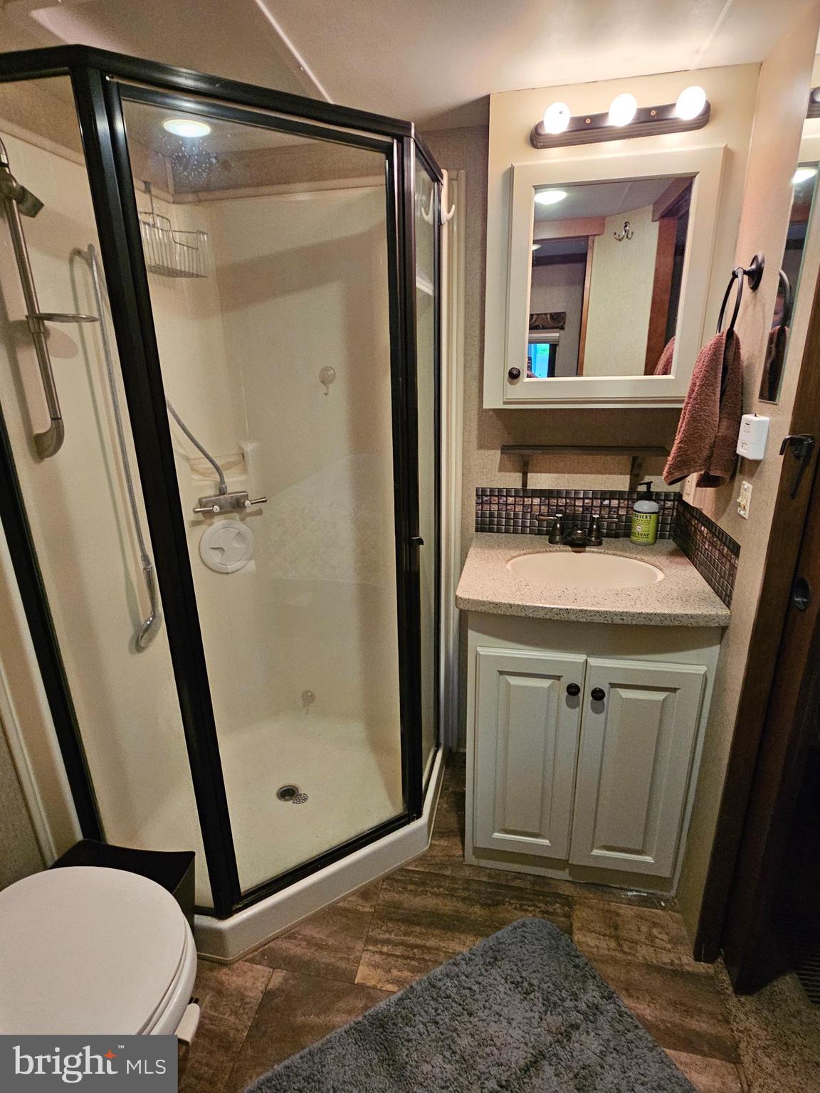 18 Hot Dog Road Falling Waters, WV 25419 - Photo 21 of 35 a bathroom with a sink a mirror and a shower