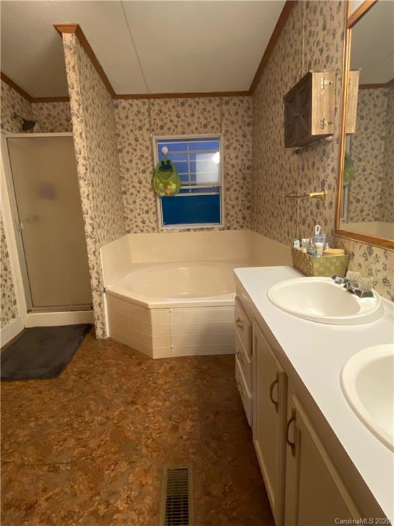 434 Dock Ratcliff Road Waynesville, NC 28786 - Photo 25 of 26 a bathroom with a tub sink and mirror