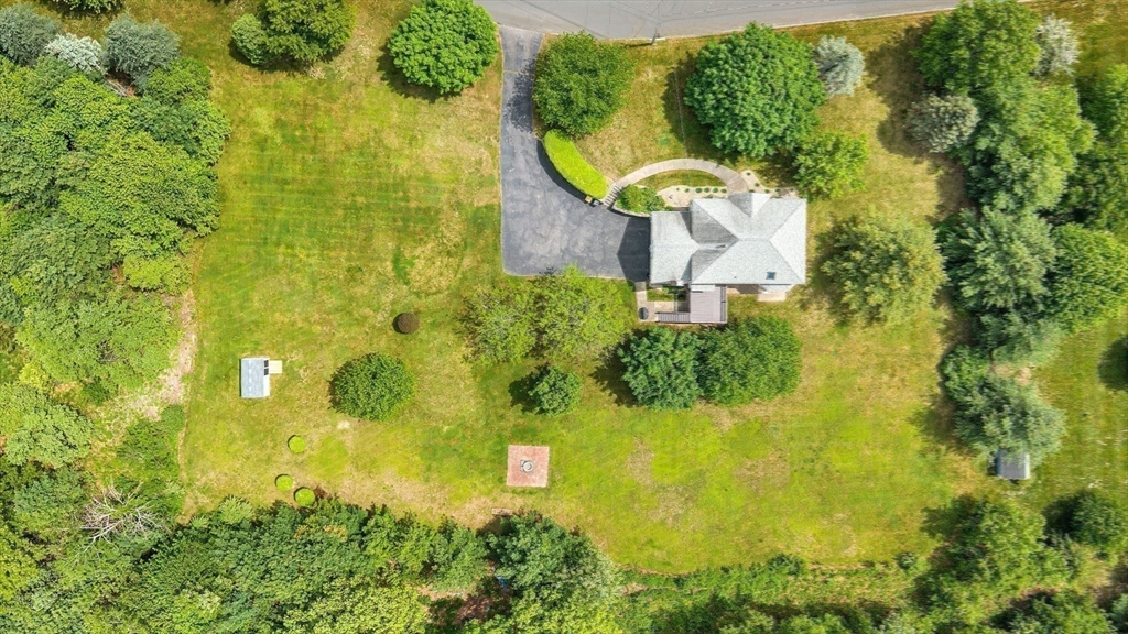 83 Jefferson Road Franklin, MA 02038 - Photo 30 of 34 a aerial view of a residential houses with swimming pool and large trees