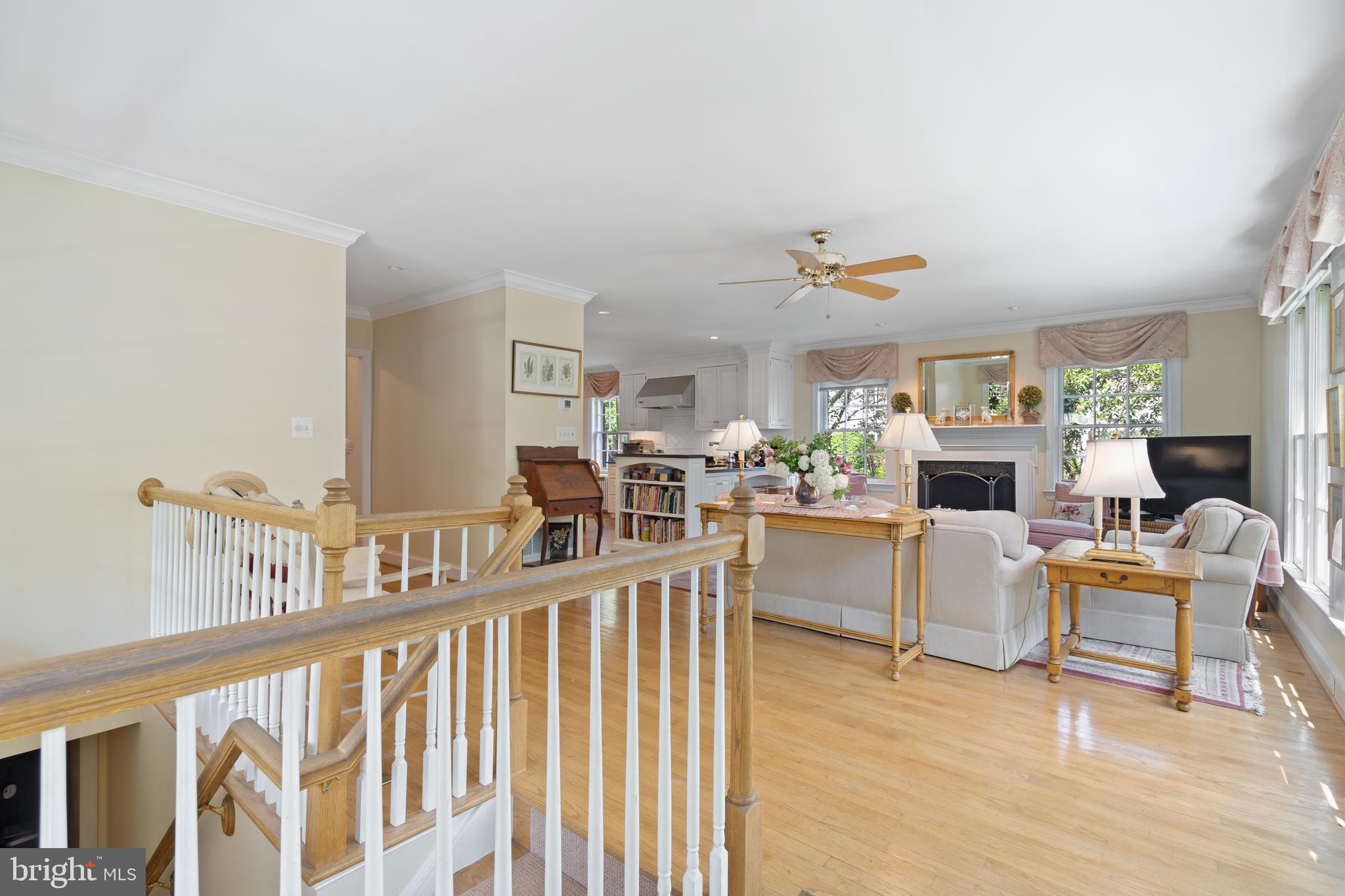 6511 Ridge Street McLean, VA 22101 - Photo 10 of 17 a living room with furniture and a wooden floor