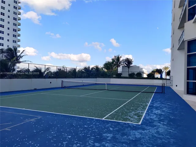 a view of a tennis court