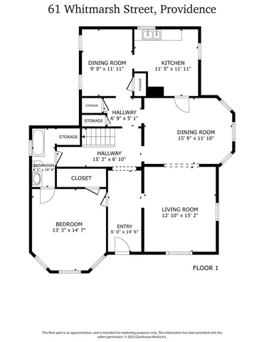 $550,000 | 61 Whitmarsh Street, Providence, RI 02907