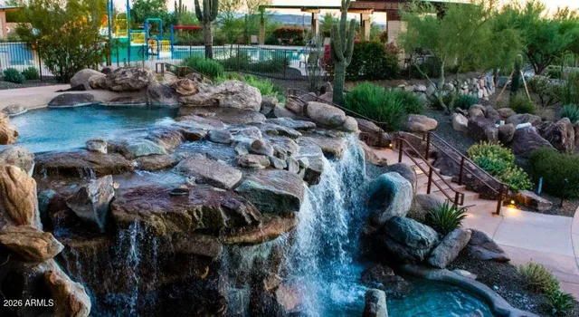 a view of a house with mountain view