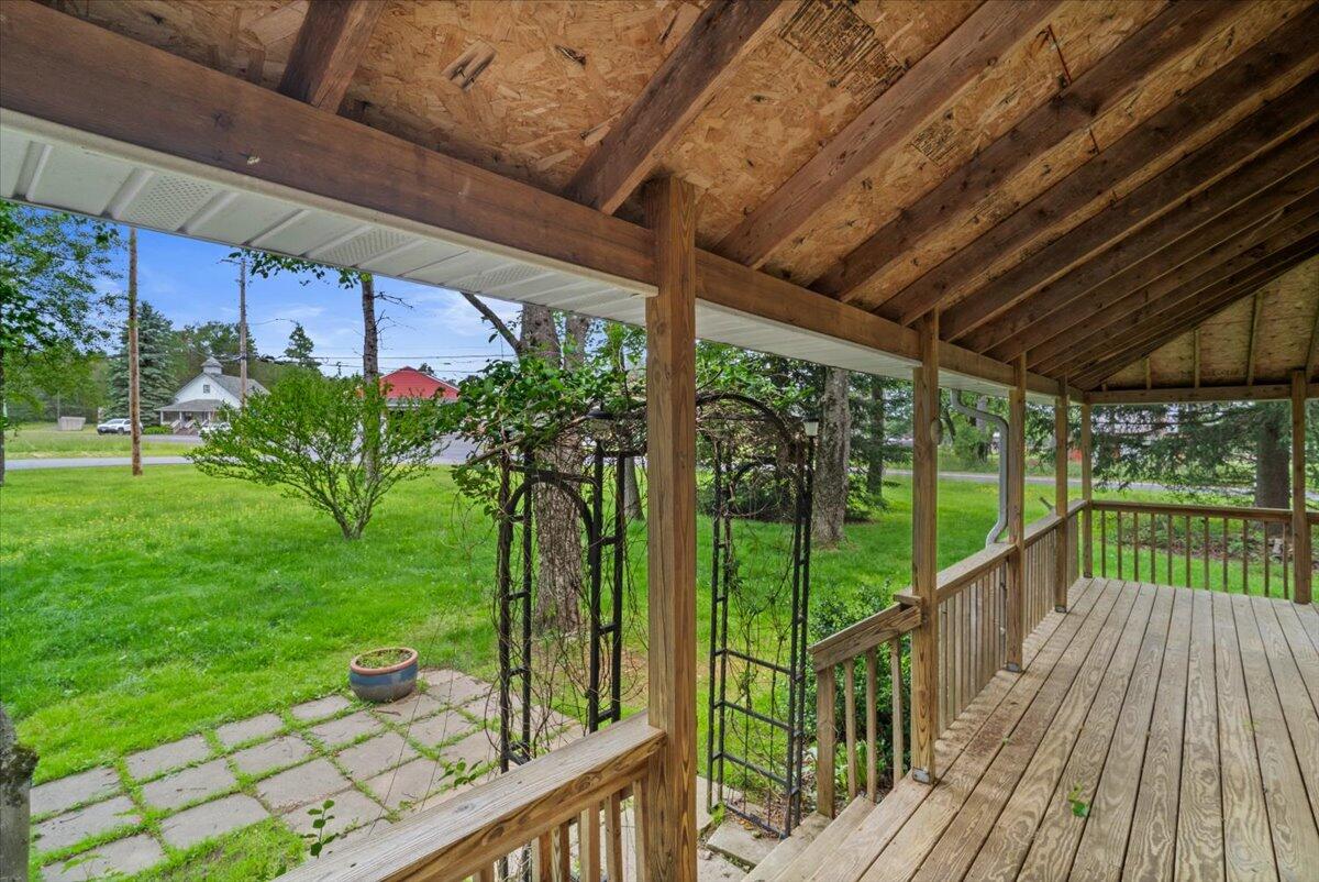 292 Clearview Road Long Pond, PA 18334 - Photo 29 of 33 a view of a porch with wooden floor in front of house