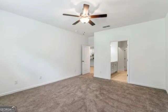 a view of an empty room