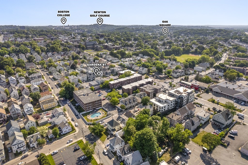 22 Gardena Street, Unit 3 Boston, MA 02135 - Photo 27 of 30 an aerial view of a city with lots of residential buildings