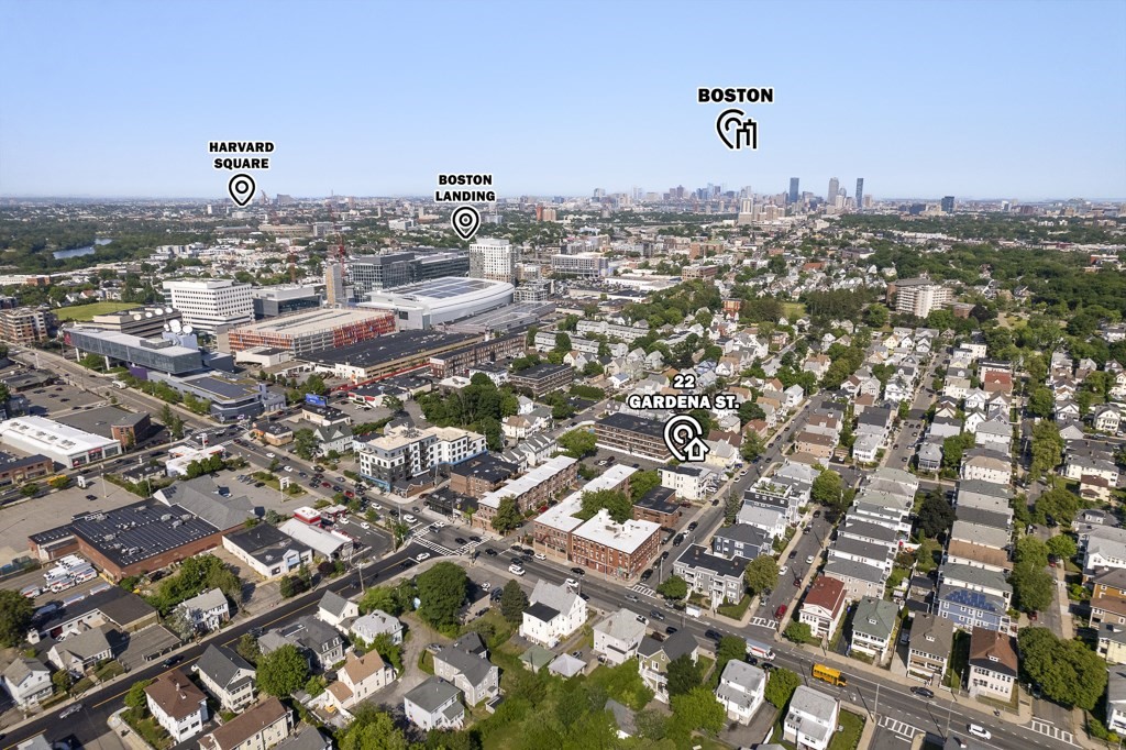 22 Gardena Street, Unit 3 Boston, MA 02135 - Photo 29 of 30 an aerial view of a city