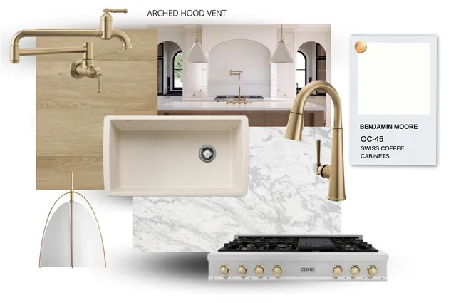 a room with a sink and mirror