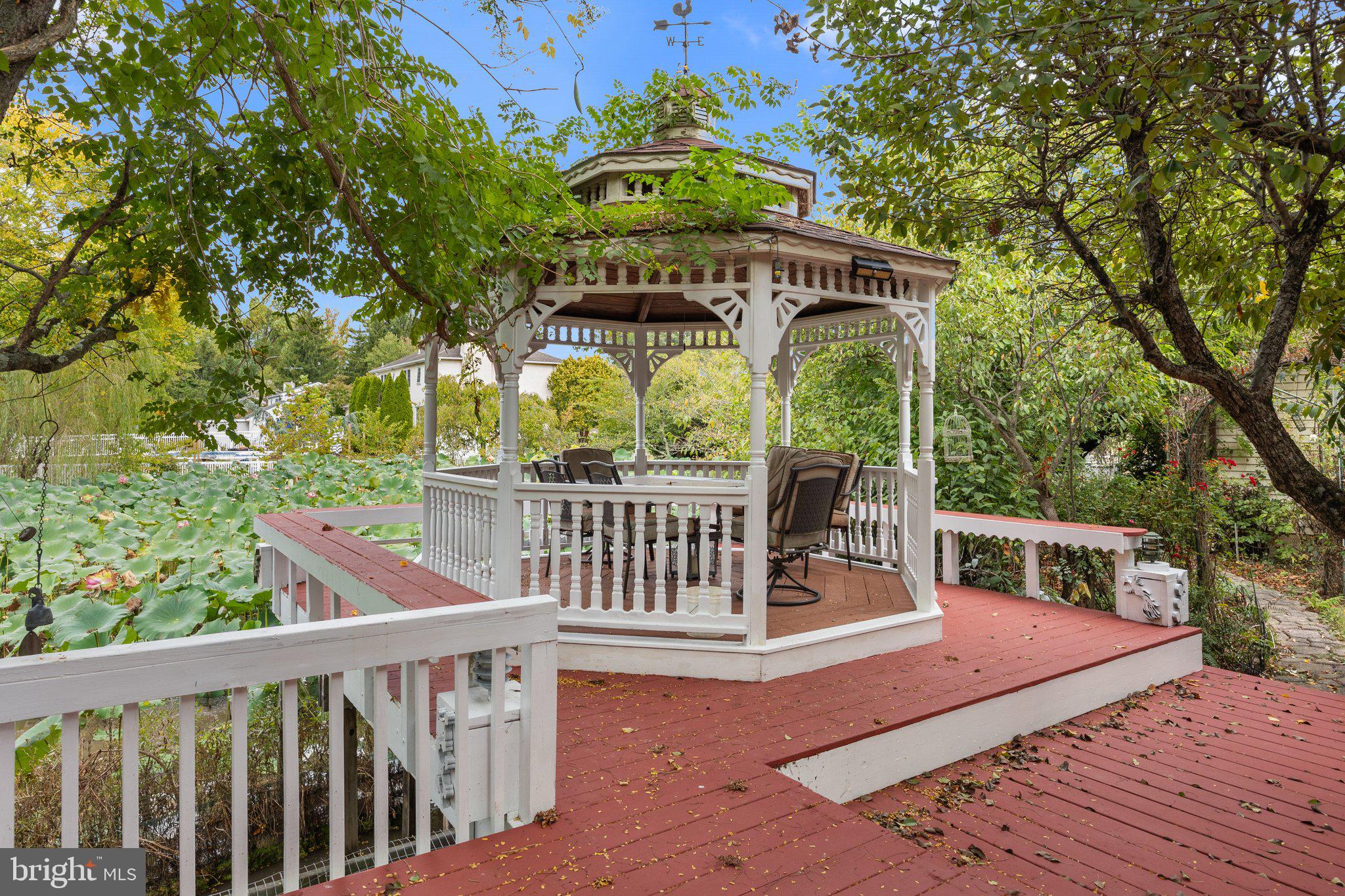 933 Herman Road Horsham, PA 19044 - Photo 49 of 59 Gazebo - overlooking Pond (Koi fish)