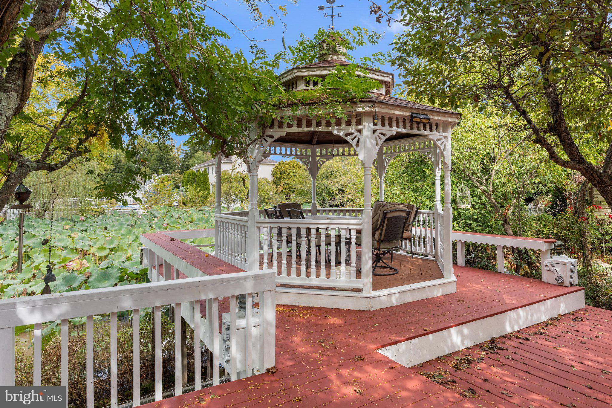 933 Herman Road Horsham, PA 19044 - Photo 50 of 59 Gazebo - overlooking Pond (Koi fish)