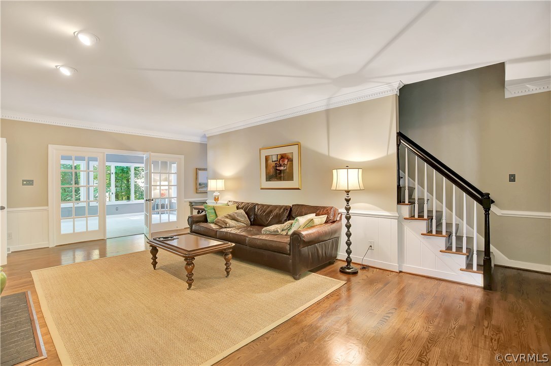 3501 Buckhead Road Midlothian, VA 23113 - Photo 7 of 17 a living room with furniture and hard wood flooring
