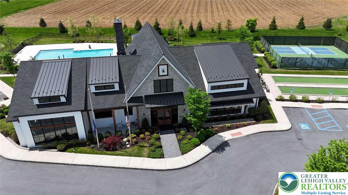 6907 Cedar Drive Bath, PA 18014 - Photo 23 of 23 an aerial view of a house with a yard and potted plants
