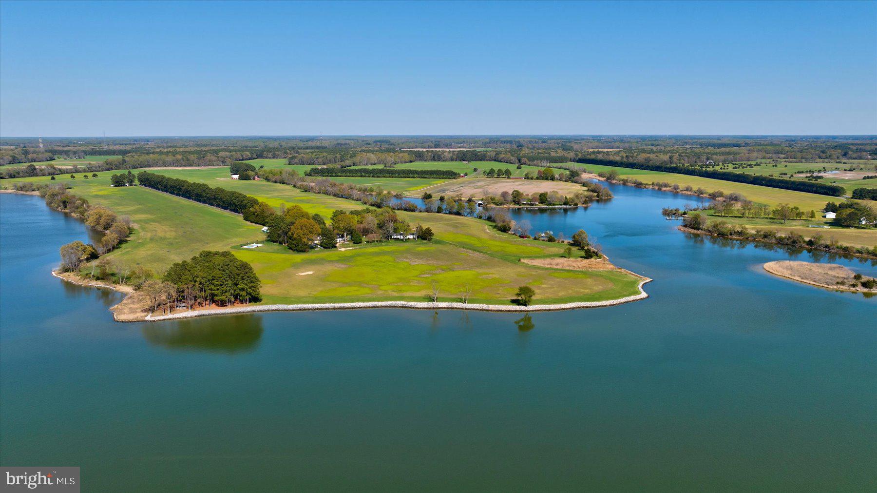 29031 Howell Point Road Trappe, MD 21673 - Photo 89 of 129 an aerial view of a house with outdoor space swimming pool and ocean view