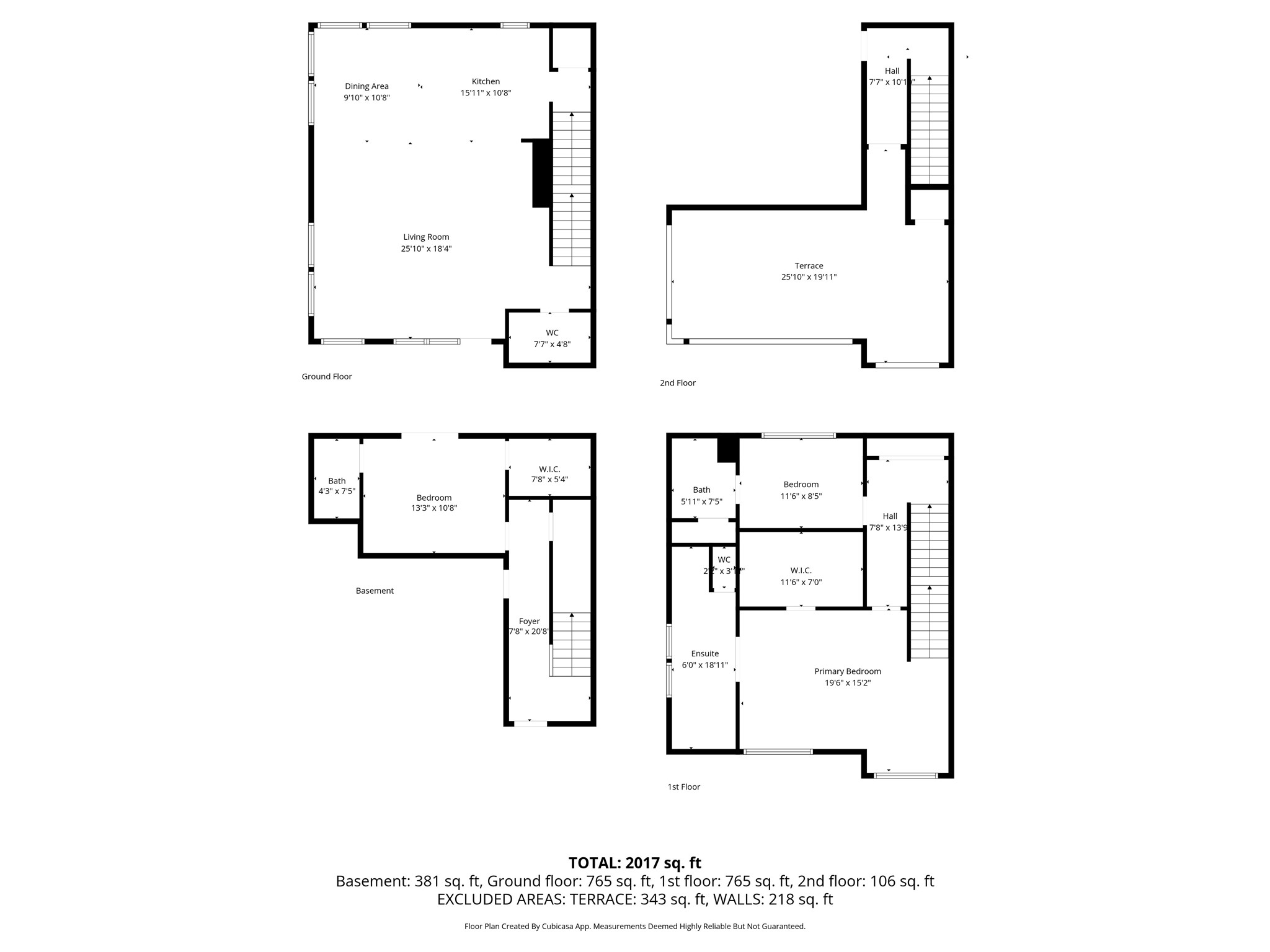 5228 Maxie Street, Unit A Houston, TX 77007 - Photo 28 of 28 Floor plans.