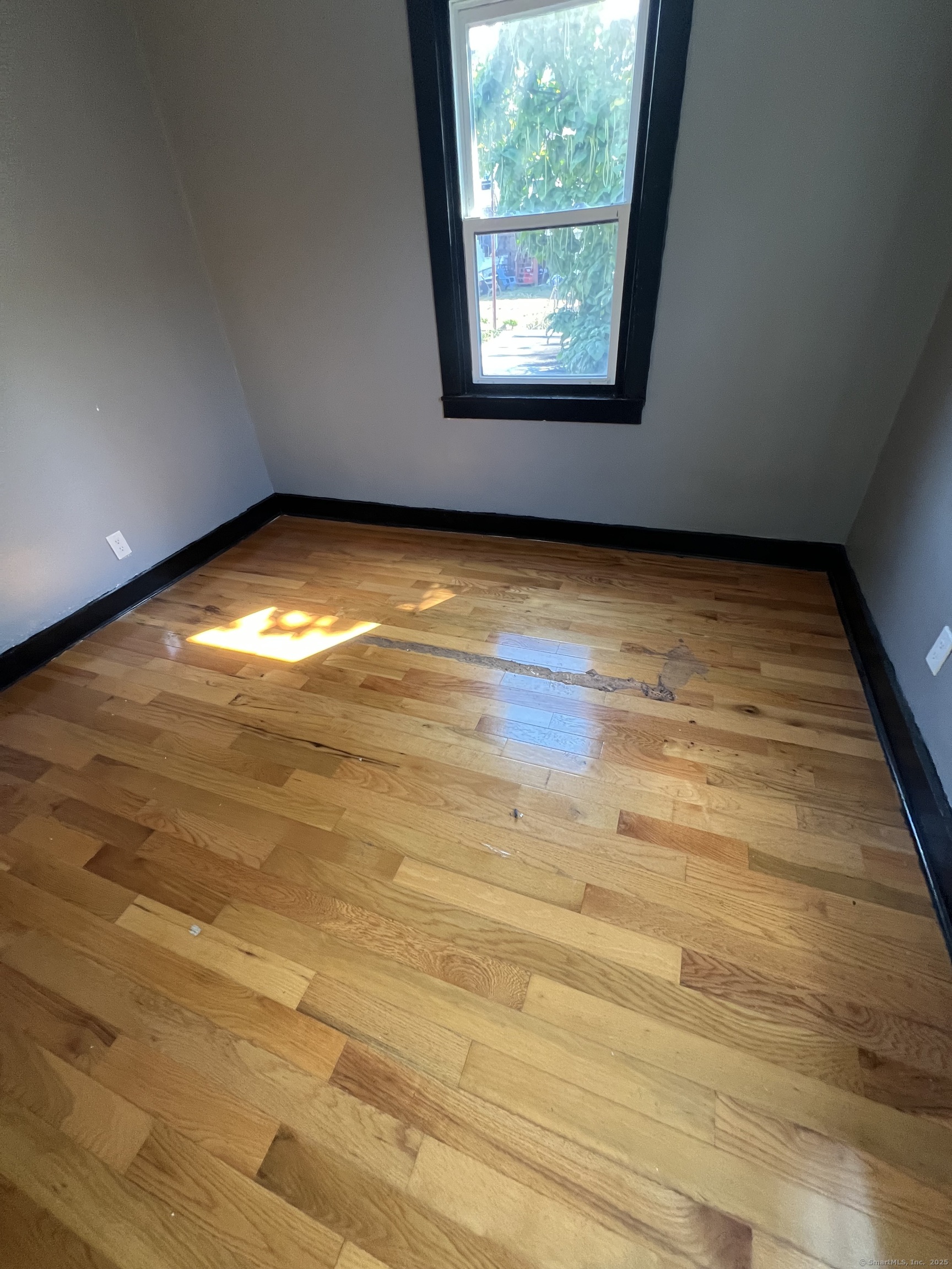 302 Dover Street Bridgeport, CT 06610 - Photo 7 of 15 an empty room with wooden floor and windows