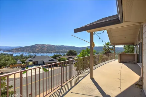 a view of a street from a balcony