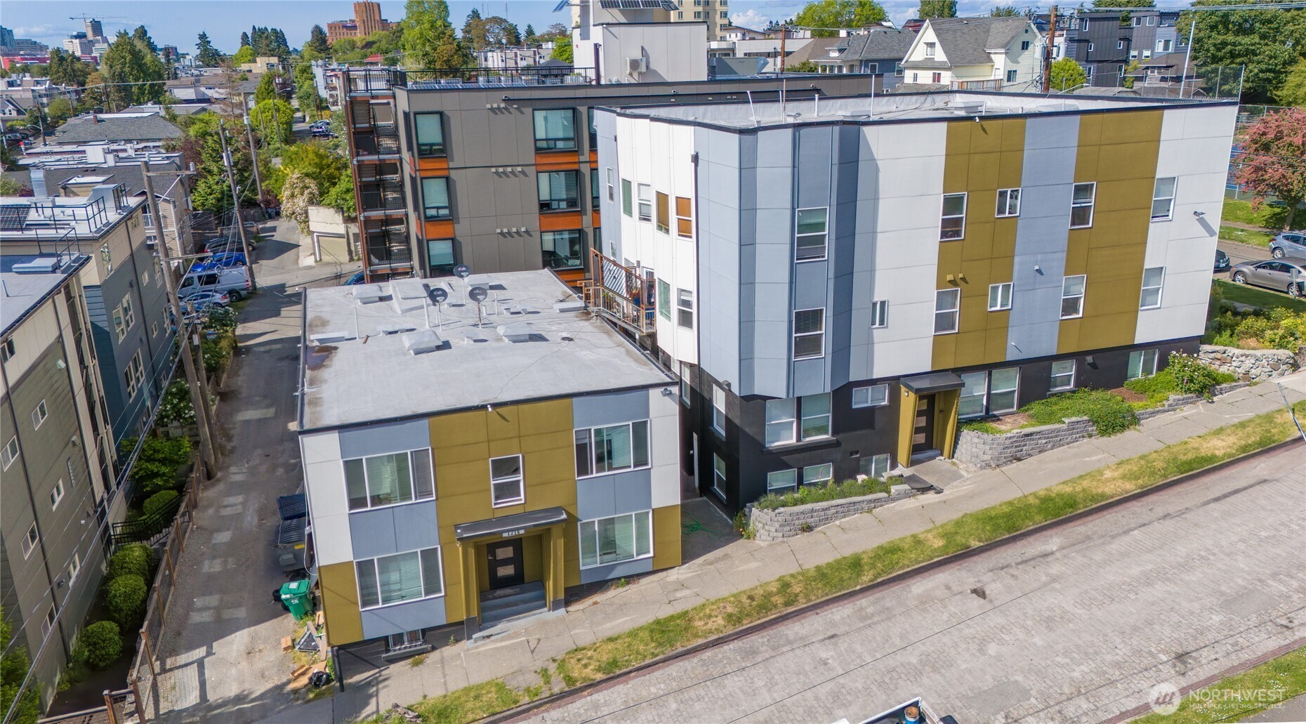 1815 13th Avenue South Seattle, WA 98144 - Photo 2 of 18 a aerial view of a house with a yard and balcony