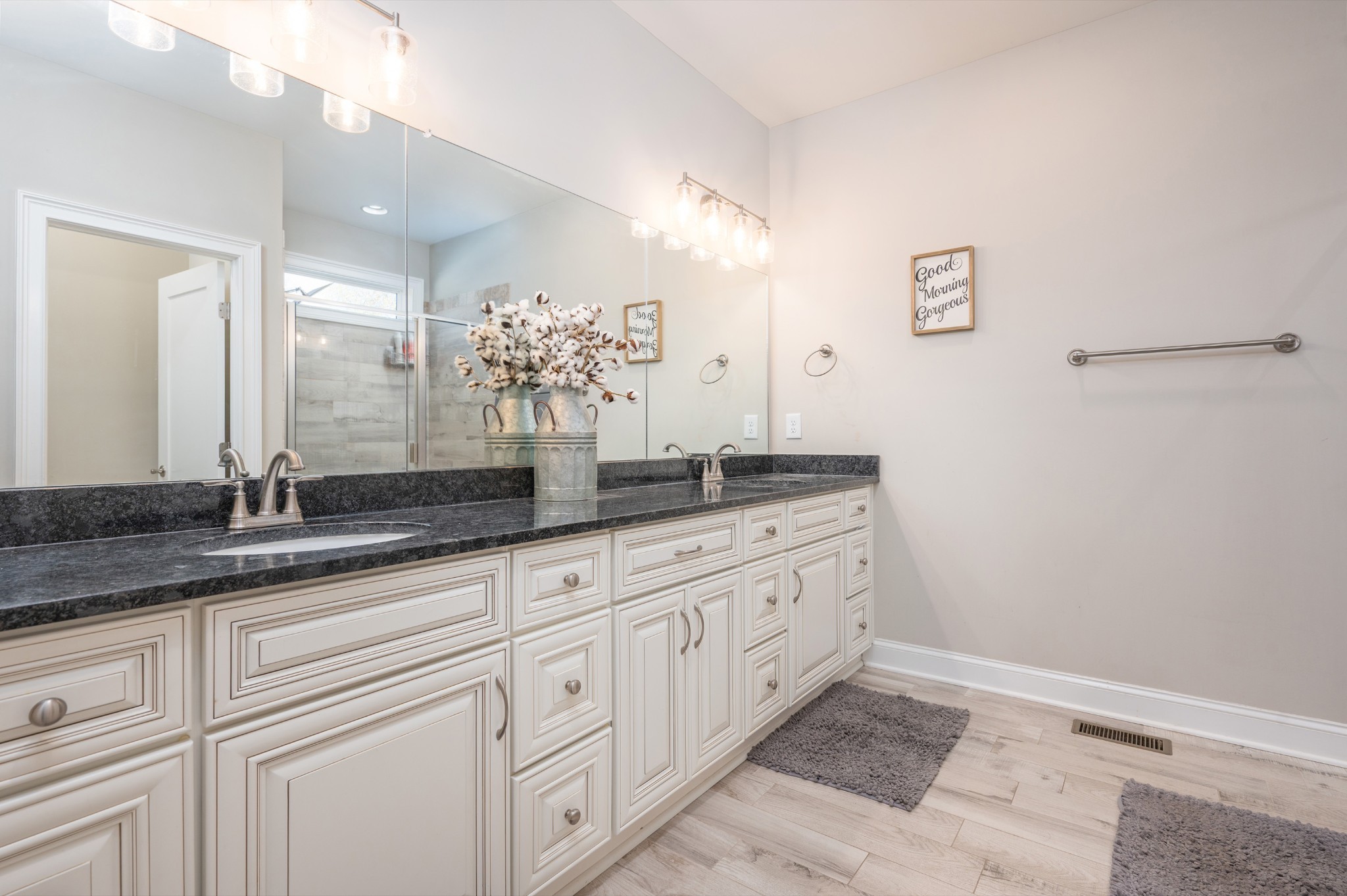 1835 Belotes Ferry Road Lebanon, TN 37087 - Photo 15 of 40 a bathroom with a granite countertop sink and a mirror