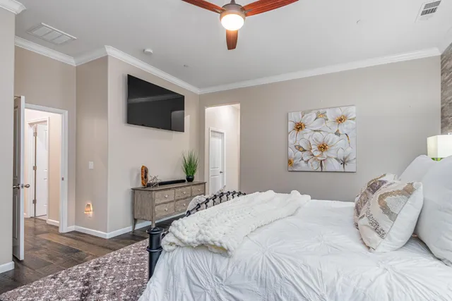 a bathroom with a granite countertop sink mirror and