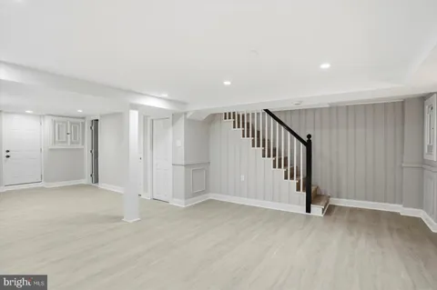 a view of an entryway with stairs