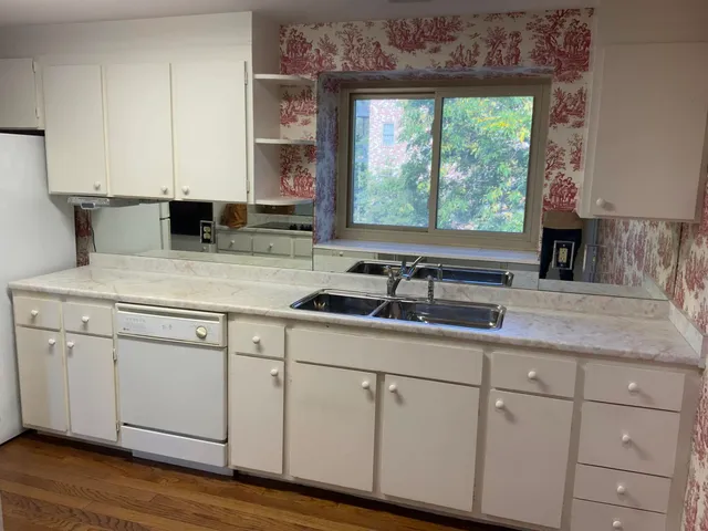 a view of a hardwood floor