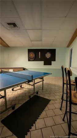 a view of a terrace with seating area