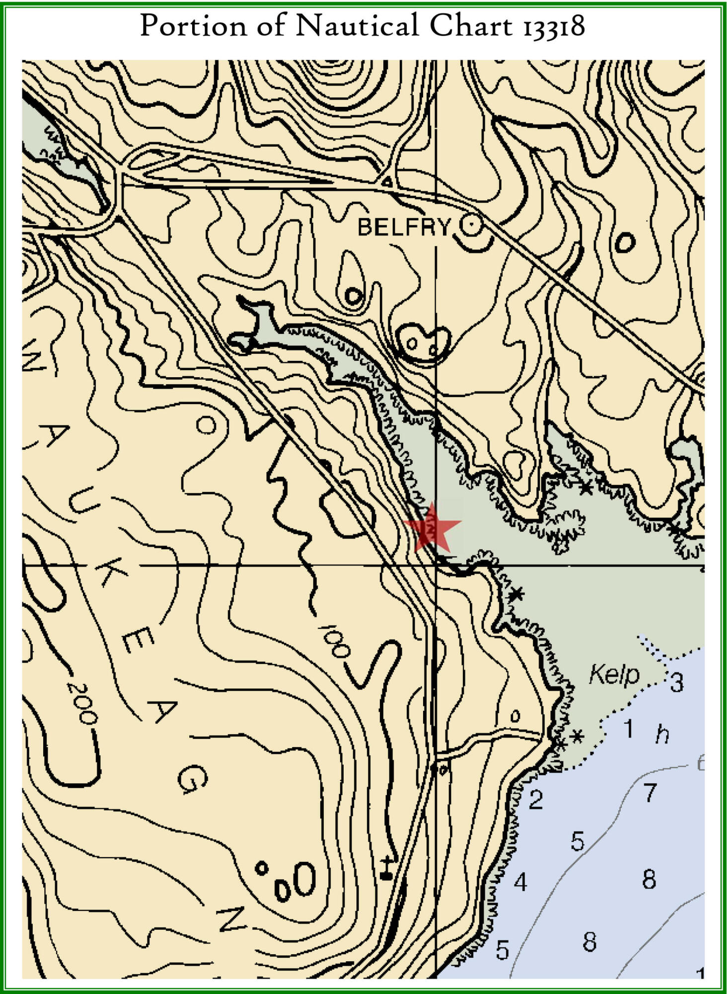 313 East Side Road Sorrento, ME 04677 - Photo 93 of 98 Nautical Chart
