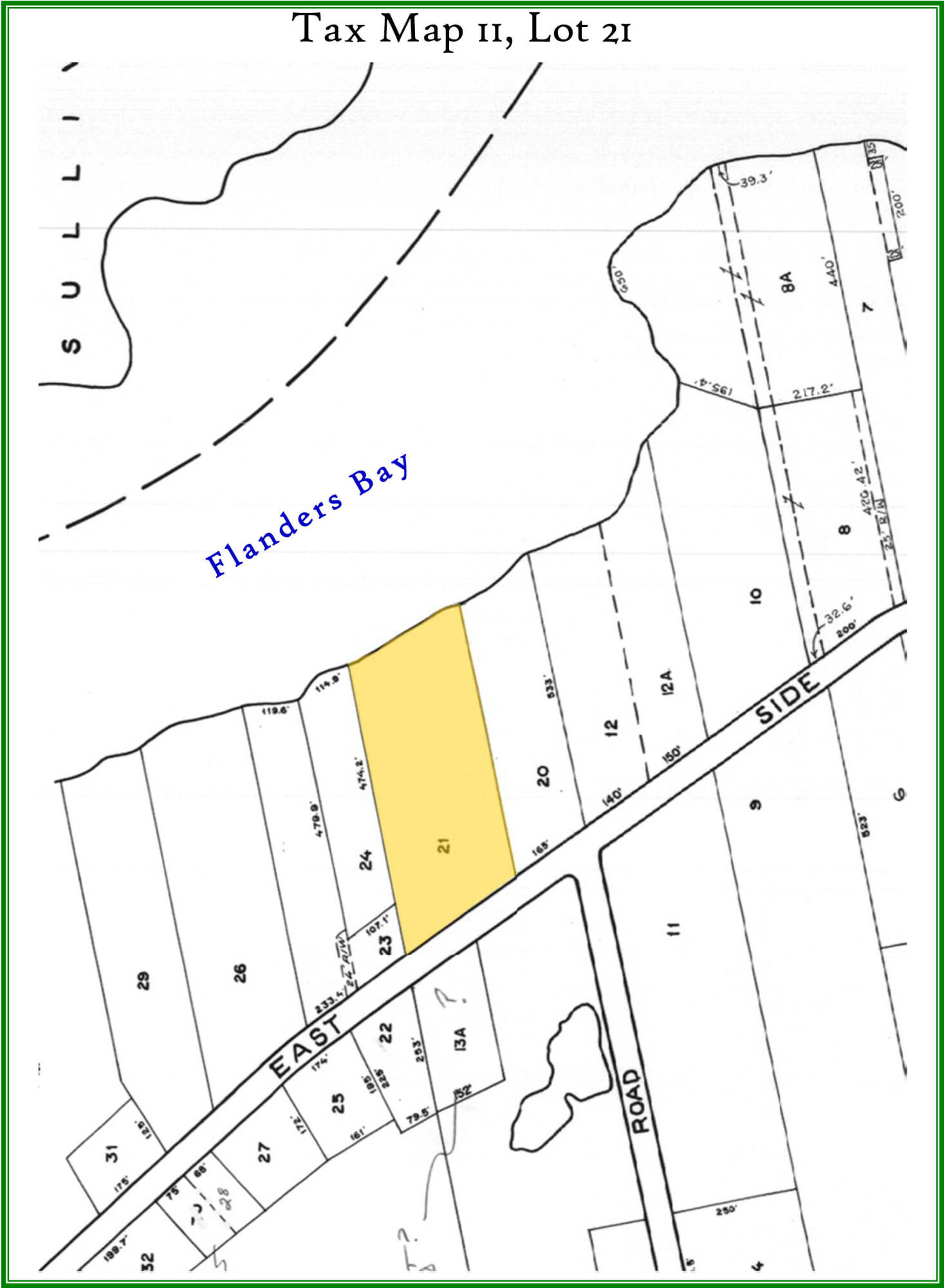 313 East Side Road Sorrento, ME 04677 - Photo 94 of 98 Tax Map