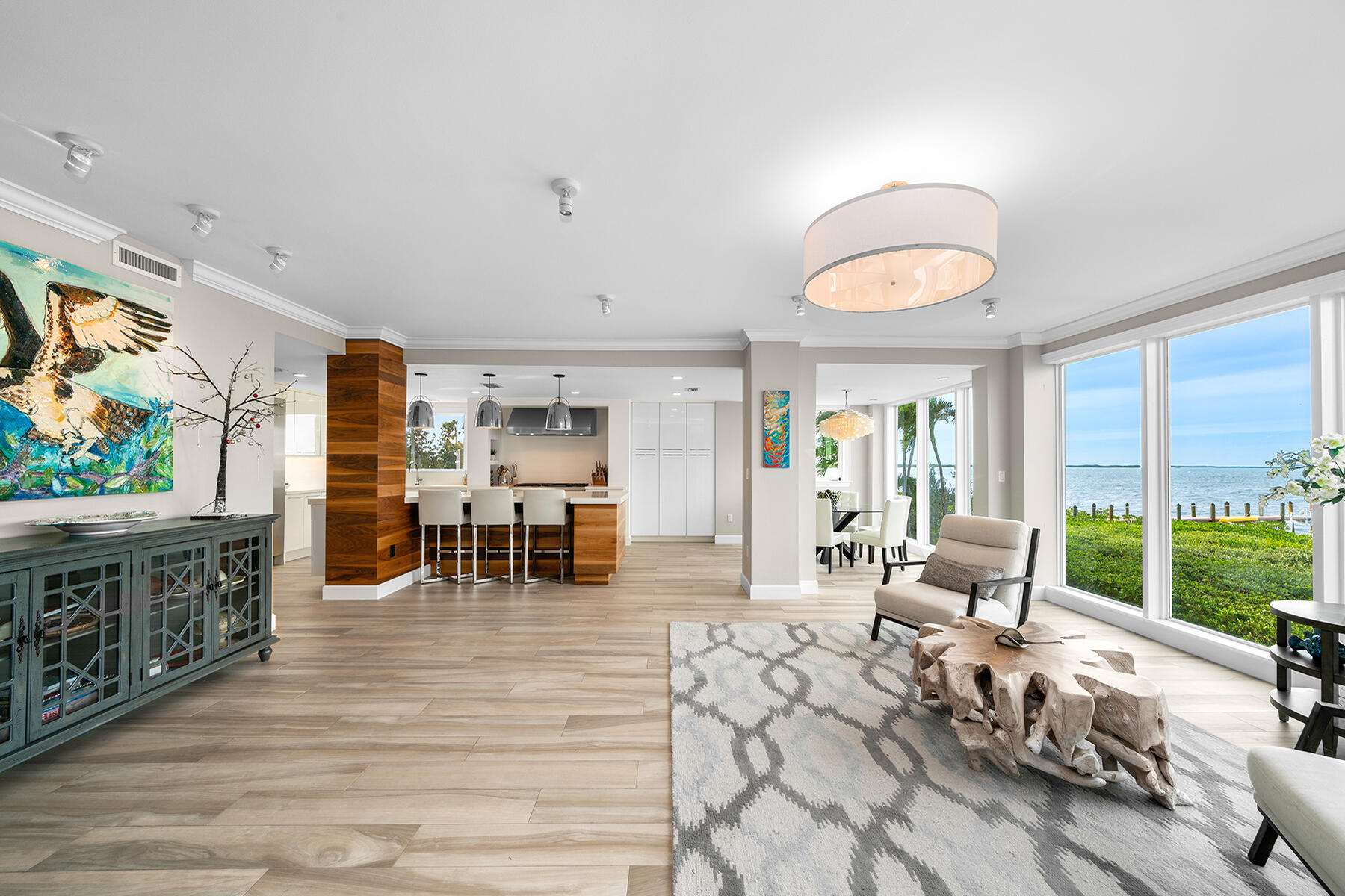 108 North Bounty Lane Key Largo, FL 33037 - Photo 59 of 79 a living room with furniture and a large window