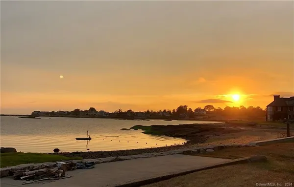 a view of a lake with a ocean view