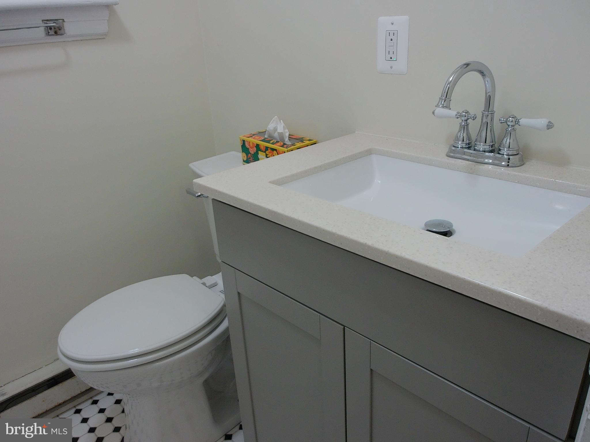 7870 Spring Avenue, Unit 1REAR Elkins Park, PA 19027 - Photo 10 of 14 Modern bathroom with sleek fixtures.