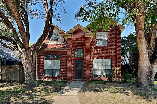 a front view of a house