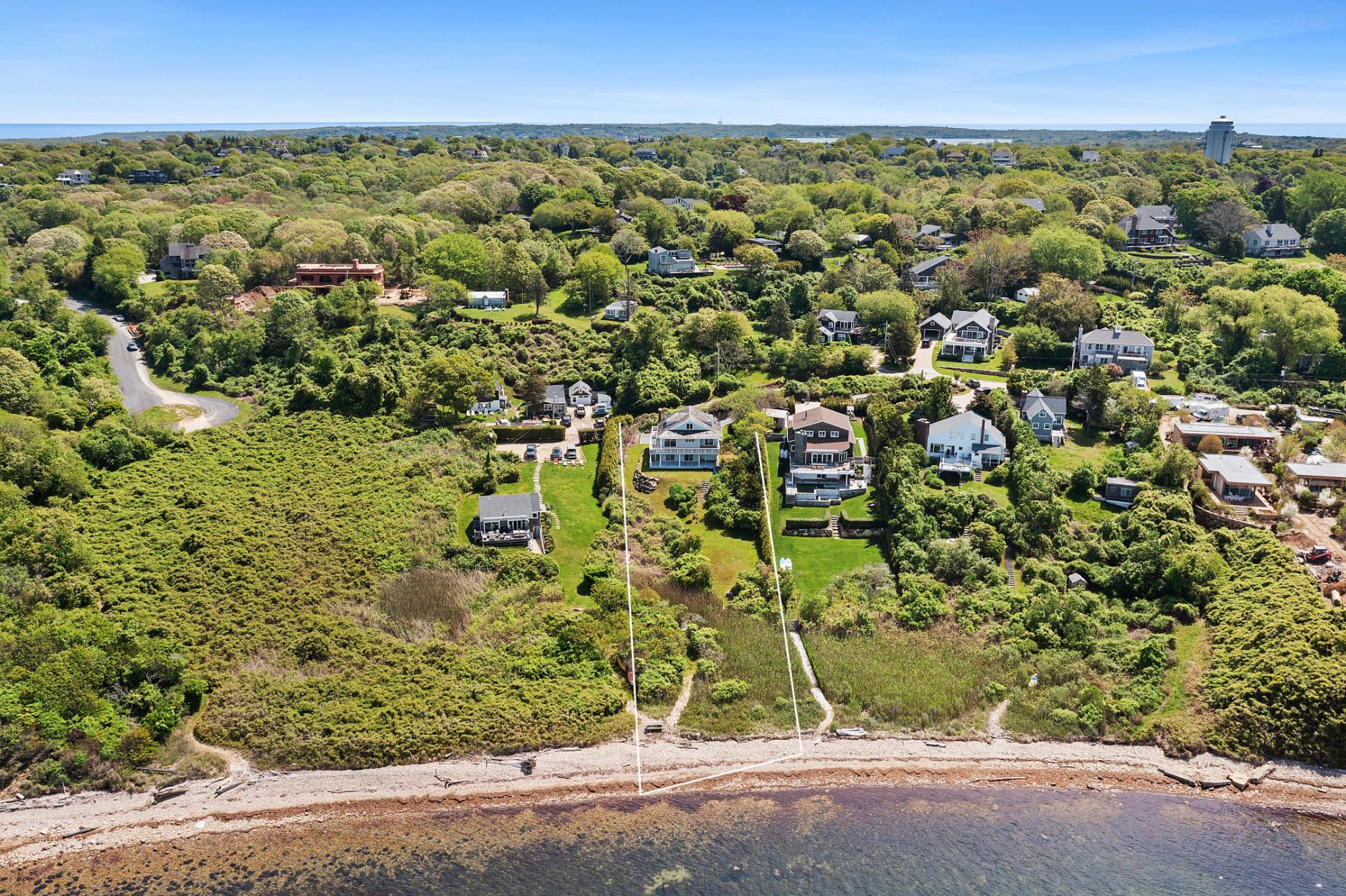 58 Firestone Road Montauk, NY 11954 - Photo 3 of 26 an aerial view of a house with a yard