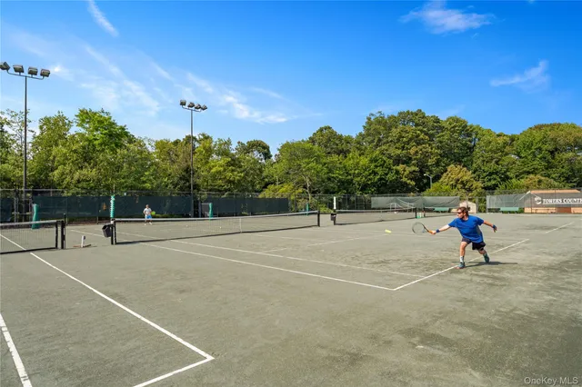 a view of a basketball court