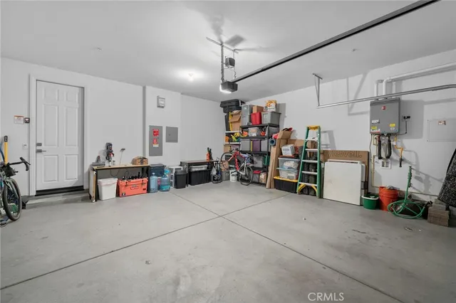 a view of a garage with stuff