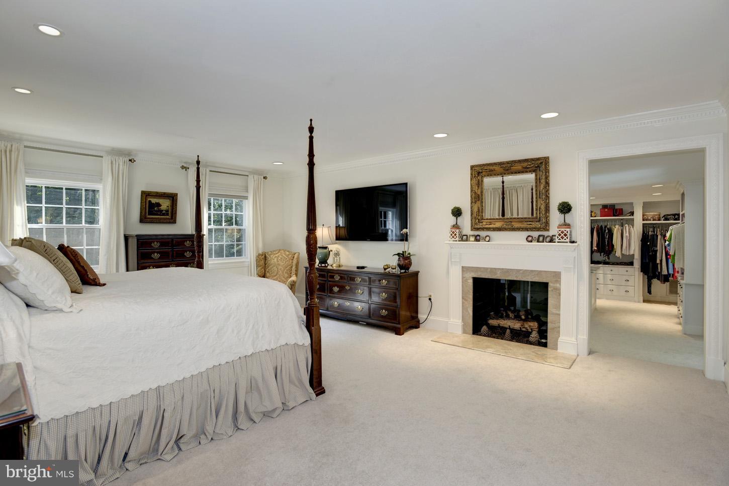 312 Runner Road Great Falls, VA 22066 - Photo 11 of 30 Master Bedroom Suite with Fireplace